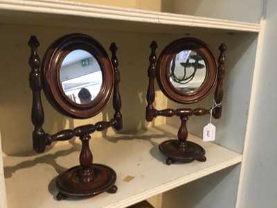 Lot 2427 - Pair Victorian shaving mirrors