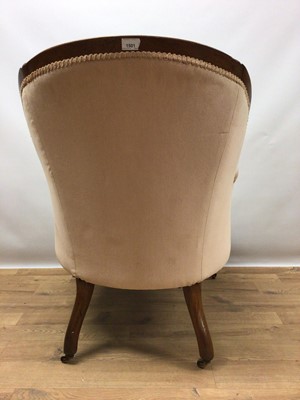 Lot 1501 - Victorian upholstered armchair