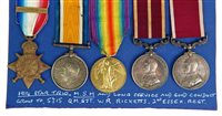 Lot 201 - First World War Mons Star Meritorious Service...