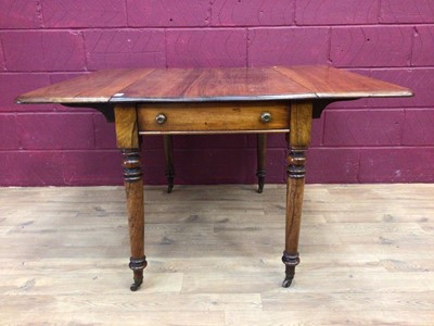 Lot 383 - Good quality Victorian walnut pembroke table