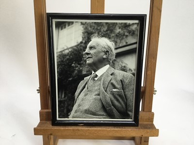 Lot 1550 - Pamela Chandler (1928-1993) photographic portrait of Professor J. R. R. Tolkien,, together with seven others of Tolkien