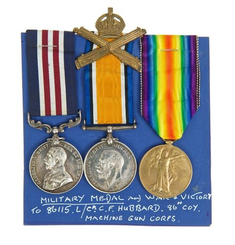 Lot 204 - First World War Military Medals (M.M.)...