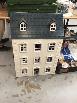 Lot 1634 - Dolls house and large quantity of furniture