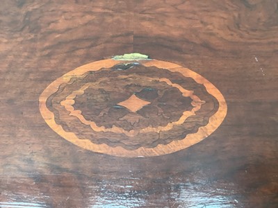 Lot 85 - Victorian inlaid oval tilt top loo table 117cm