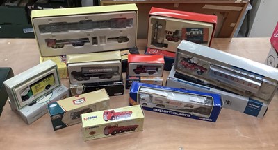 Lot 1628 - Corgi boxed selection including larger scale models including Eddie Stobart, Classics plus some smaller models Vanguards, Days Gone etc (boxes condition varies) (qty)