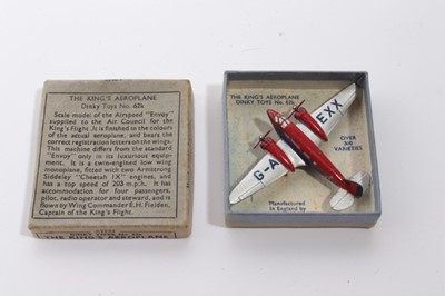 Lot 1622 - Dinky Pre War The Kings Aeroplane No. 62K boxed