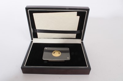 Lot 383 - Isle of Man The London Mint Office issued Gold Proof 24 carat ¼ oz angel celebrating 'Queen Elizabeth II 90th Birthday ' 2016 (N.B. in case of issue with Certificate of Authenticity) (1 coin)