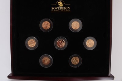 Lot 388 - World The Millionaires Collection - Gold Edition to include G.B. Sovereigns 1899, 1903, 1912, 1968, 2009 and other smaller issues also struck in 22 carat gold (N.B. cased and some with Certificates...