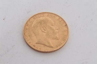 Lot 400 - G.B. Gold Sovereign Edwards VII 1906 GVF (1 coin)