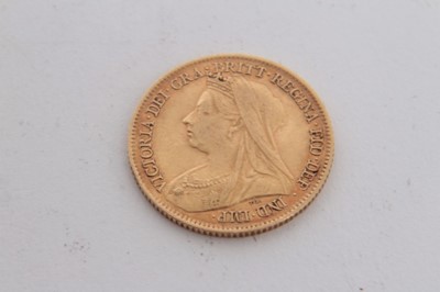 Lot 401 - G.B. Gold Half Sovereign Victoria O.H. 1898 AVF (1 coin)