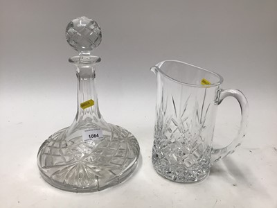 Lot 1084 - Six cut glass items