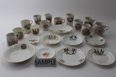 Lot 793 - Collection of First World period ceramics commorating the end of The First World War and the Armistice, (approx 35 pieces)