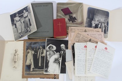 Lot 27 - The Rt.Reverend Bertram Pollock KCVO, DD- The Bishop of Norwich and former Headmaster of Wellington College, collection of Royal correspondence and ephemera including a letter from Sir Deighton Pro...