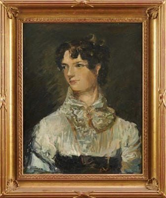 Lot 1070 - After John Constable (1776-1837), a 20th century oil on canvas - portrait of Maria Bicknell