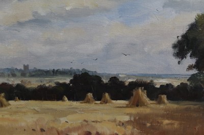 Lot 1072 - Marcus Ford, oil on canvas – distant view of Thorpe and sundry decorative pictures