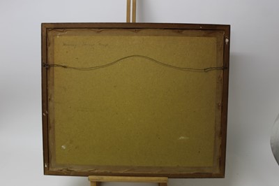 Lot 1037 - Eric Ronald Scott (1904-1960) watercolour - Fisherman on Dunwich Beach, signed, 26.5cm x 37.5cm, in glazed frame