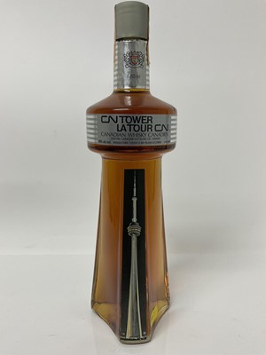 Lot 13 - CN Tower LA Tour CN Canadian Whisky Canadien 710ml with custom labels still attached and unbroken B3804093