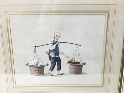 Lot 941 - Set of four 19th century Chinese School watercolours