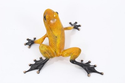 Lot 828 - Tim Cotterill ‘Frogman’ enamelled bronze sculpture