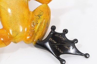 Lot 828 - Tim Cotterill ‘Frogman’ enamelled bronze sculpture