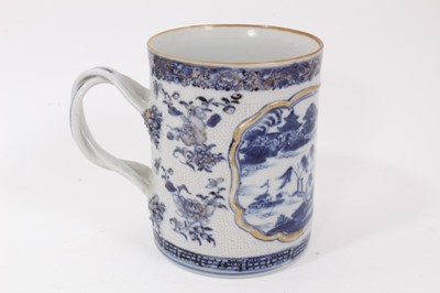 Lot 232 - 18th century Chinese tankard and 18th century Chinese blue and white tea canister