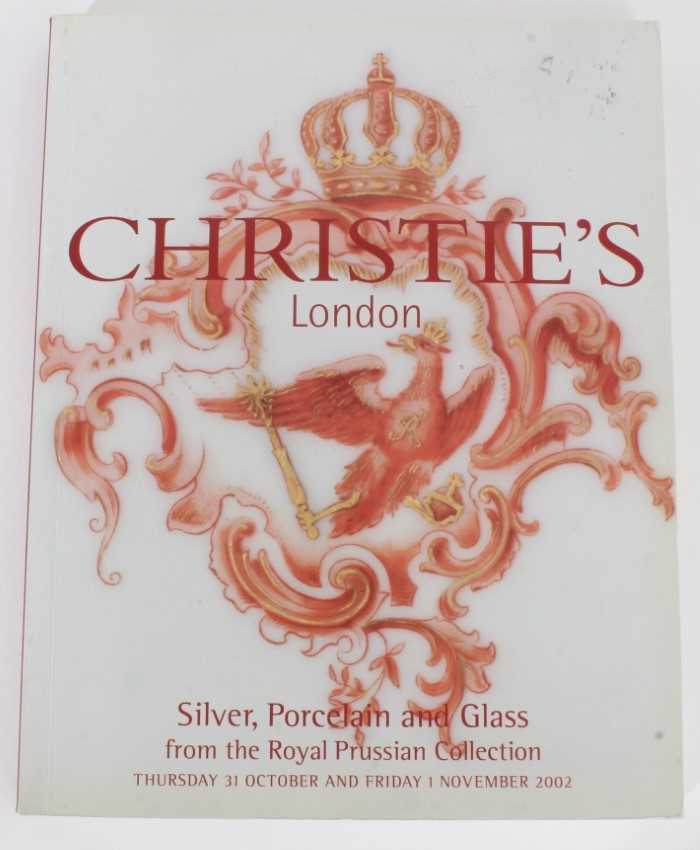 Lot 53 - Christie's sale catalogue ' Silver, Porcelain and Glass fro the Royal Prussian Collection '31st October -1st November 2002