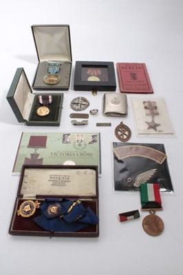 Lot 678 - American Joint Service Achievement Award, American Army of Occupation Germany medal, together with Soviet Great Patriotic War 30th Anniversary medal and other military badges and medals