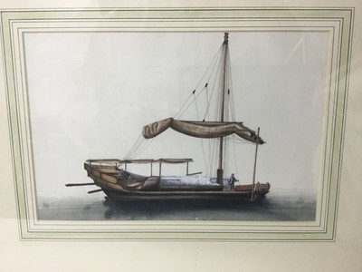 Lot 825 - 19th century Chinese watercolour on rice paper