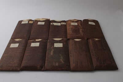 Lot 76 - Ten pairs of Second World War and later ARP Anti-Gas Eyeshields MK.III in original card packets (10 pairs)