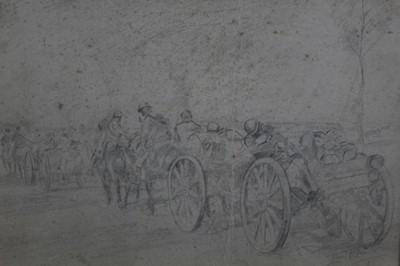 Lot 1212 - *Lionel Edwards pencil sketch