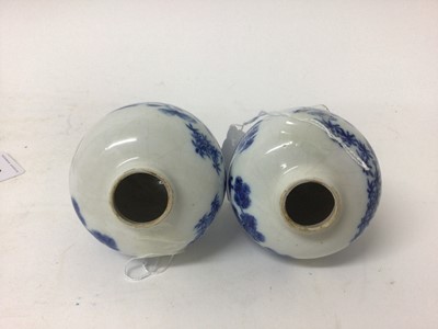 Lot 214 - Pair of 18th century Chinese soft-paste porcelain tea canisters