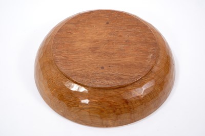 Lot 842 - Robert 'Mouseman' Thompson carved oak fruit bowl