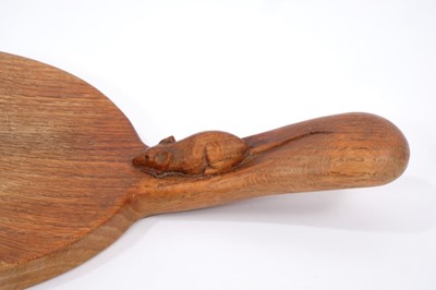 Lot 843 - Robert 'Mouseman' Thompson carved oak cheeseboard