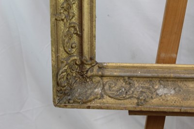 Lot 267 - 19th century gilt and gesso picture frame, to take a picture measuring 77cm x 65cm