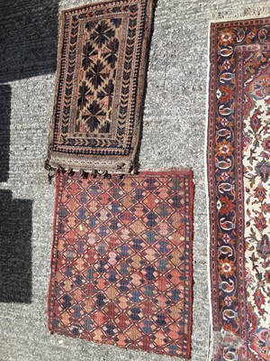 Lot 413 - Three Eastern rugs, largest is 154cm x 92cm