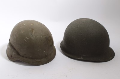 Lot 926 - Israeli M1 Style Infantry Helmet, used circa 1970s - 80s, together with an Israeli PASGT helmet circa 1992 (2)