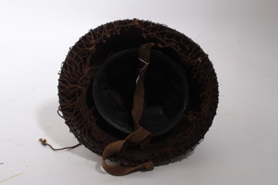 Lot 812 - Second World War British military MK III steel helmet complete with liner and chin strap, as worn at D- Day
