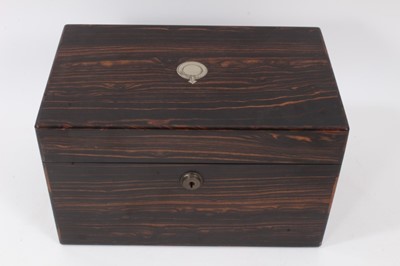 Lot 930 - Victorian coromandel tea caddy