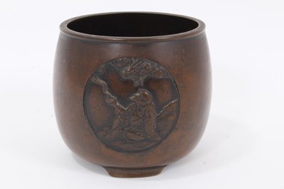 Lot 933 - Japanese bronze vase