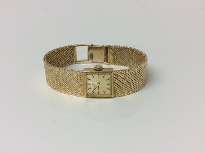 Lot 707 - Ladies Omega 9ct gold wristwatch