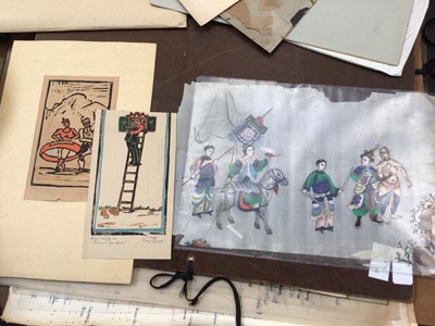 Lot 98 - 19th century Chinese painting on rice paper