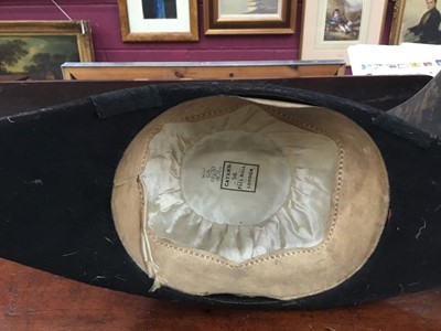Lot 71 - The Rt Hon Earl of Listowel K.P., J.P. fine Victorian bicorn hat