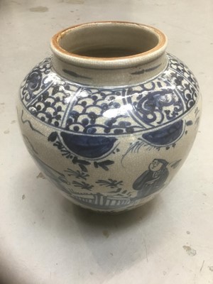 Lot 315 - Ming style Chinese blue and white jar