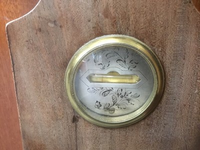 Lot 145 - Large Victorian mahogany banjo barometer