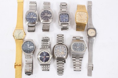 Lot 188 - Group of ten gentlemen’s wristwatches