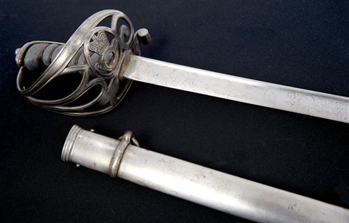 Lot 88 - Scarce Victorian 1827 Rifle Officers' sword of...