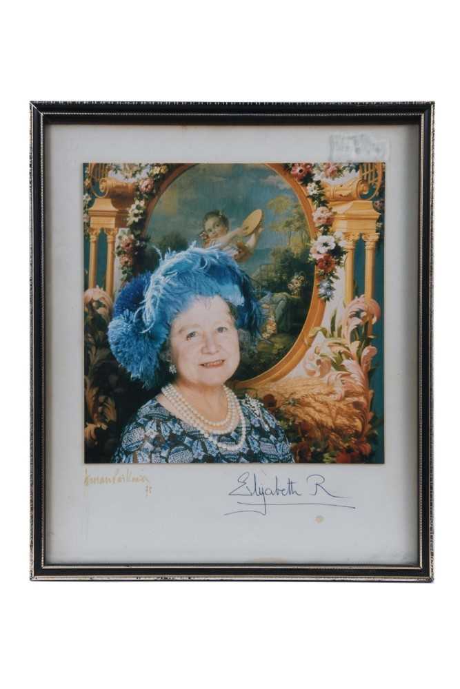 Lot 79 - H.M.Queen Elizabeth The Queen Mother signed portrait photograph