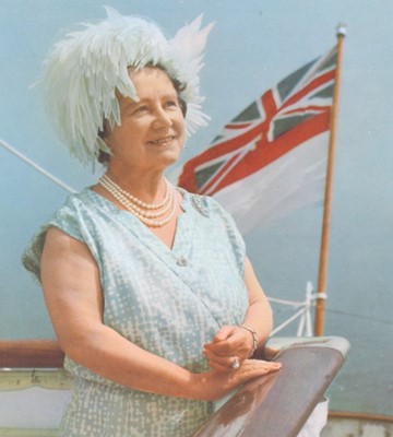 Lot 82 - H.M. Queen Elizabeth The Queen Mother, signed 1967 Christmas card with photograph of Her Majesty 'Off Newfoundland1967' - sent to Reginald Wilcock The Queen Mother's Page