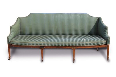 Lot 1530 - George III satinwood sofa