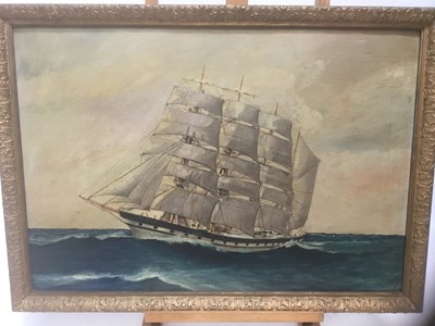 Lot 6 - E W Poyser marine scene, signed and dated 1933